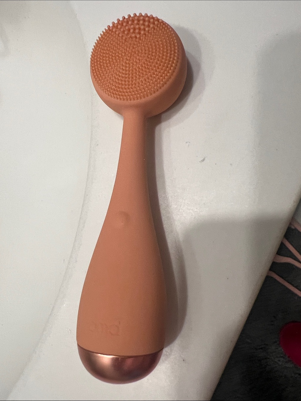 PMD Dual-Textured Sonic Cleansing Brush in Light Pinkish Tan